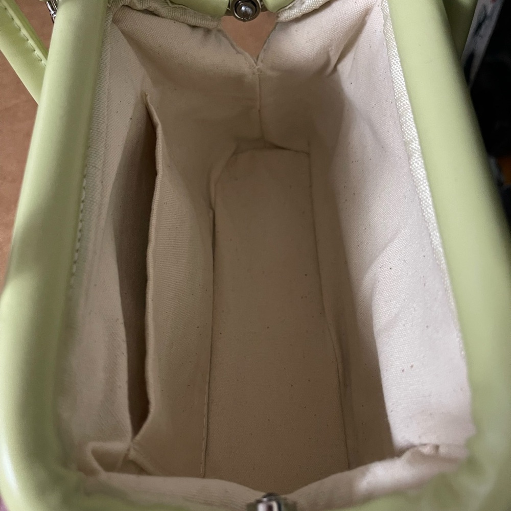 Soft Green Women's Top-Handle Crossbody Bag - Picture 4 of 5